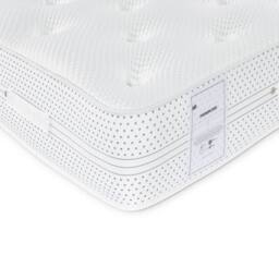 Bedmaster Warwick Velvet Ottoman Bed & Primrose 2000 Pocket Sprung Memory Foam Mattress in Light Stone - Size: Double - thumbnail 5
