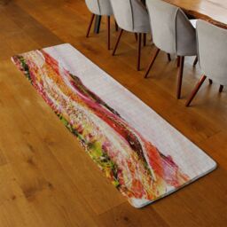 Benjamin Tate Design Wheat Field Paint Runner Rug in Natural - Size: 67 cm x 230 cm - thumbnail 2