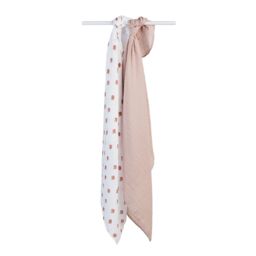 Lulujo 2-pack Cotton Swaddles - Mushroom / Sand - thumbnail 4