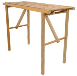 Nordlys Bamboo Wood Console Table in Brown