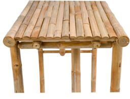 Nordlys Bamboo Wood Console Table in Brown - thumbnail 4