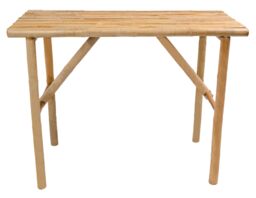 Nordlys Bamboo Wood Console Table in Brown - thumbnail 6