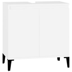 Berkfield Home 3 Piece Bathroom Furniture Set White Engineered Wood - thumbnail 5