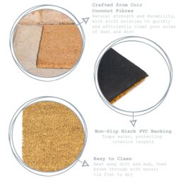 Nicola Spring Coir Door Mat - 60 x 40cm - Sausage Dog - Size: 40 cm x 60 cm - thumbnail 2