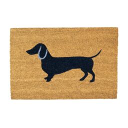 Nicola Spring Coir Door Mat - 60 x 40cm - Sausage Dog - Size: 40 cm x 60 cm - thumbnail 1