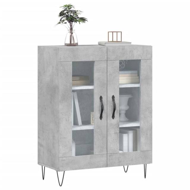 Berkfield Home Sideboard Concrete Grey 69.5x34x90 cm Engineered Wood - image 1