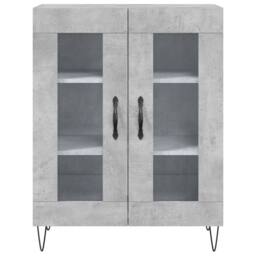 Berkfield Home Sideboard Concrete Grey 69.5x34x90 cm Engineered Wood - thumbnail 5