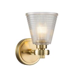 Netlighting Gunnislake Wall Lamp Brushed Brass IP44 in Yellow - thumbnail 4