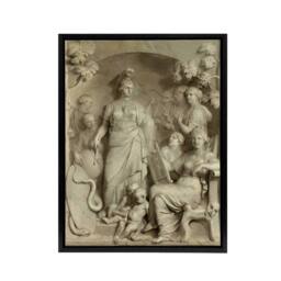 "Artery8 De Lairesse Allegory Of Sciences Framed Canvas Wall Art Print in Grey - Size: W12"" x H16""" - thumbnail 1