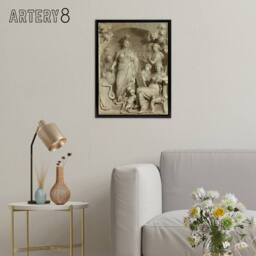 "Artery8 De Lairesse Allegory Of Sciences Framed Canvas Wall Art Print in Grey - Size: W12"" x H16""" - thumbnail 3