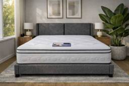 Knight Sleep 4000 Buckingham Pocket Encapsulated Foam Mattress in White - Size: King - thumbnail 2