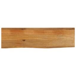 Berkfield Home Table Top Live Edge 110x30x3.8 cm Solid Wood Mango in Brown - thumbnail 2