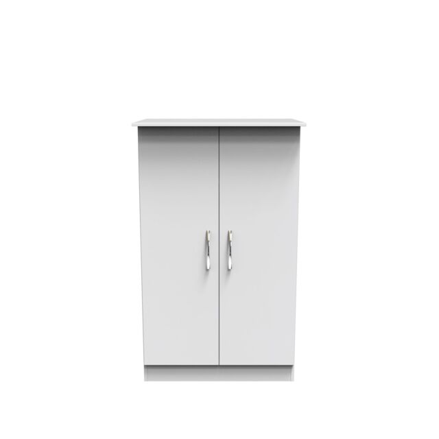 Ready Assembled 2 U Hampshire 2 Door Midi Wardrobe (Ready Assembled) in White - image 1