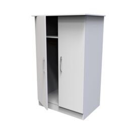 Ready Assembled 2 U Hampshire 2 Door Midi Wardrobe (Ready Assembled) in White - thumbnail 5