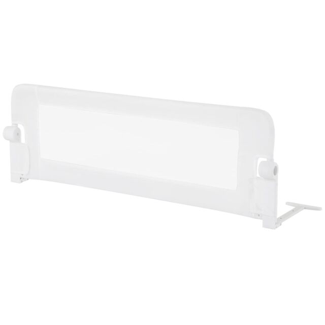 Costway Foldable Bed Rail with Adjustable Safety Strap for Toddlers in White - image 1