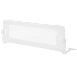 Costway Foldable Bed Rail with Adjustable Safety Strap for Toddlers in White - thumbnail 1