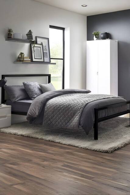 Julian Bowen Soto Metal Bed in Black - Size: Single - image 1