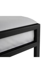 Julian Bowen Soto Metal Bed in Black - Size: Single - thumbnail 6
