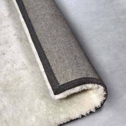 THE RUGS Myk Olaf High Pile Rug Plush Soft Plain Design 38 mm Pile in White - Size: 200 cm x 290 cm - thumbnail 4