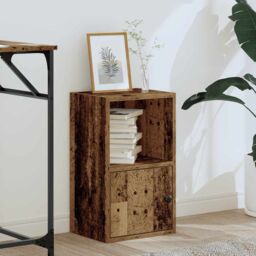 Berkfield Home Bookcase Old Wood 31x24x52 cm Engineered Wood in Brown - Size: 31 x 24 x 52 cm - thumbnail 3