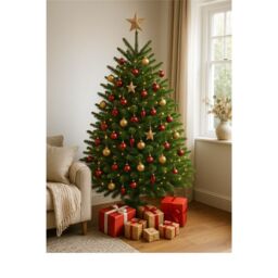Clifton Premier Spruce Christmas Tree - Fresh Cut Norway Spruce - 1.5m to 1.75m (5 - 6ft) in Green - thumbnail 6