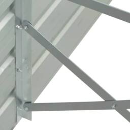 Berkfield Home Raised Garden Bed 320x40x77 cm Galvanised Steel Grey - Size: 320 x 40 x 77 cm - thumbnail 5