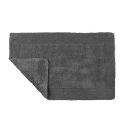 Allure Bath Fashions Elegance Reversible Heavyweight Bath Mat in Charcoal - thumbnail 1