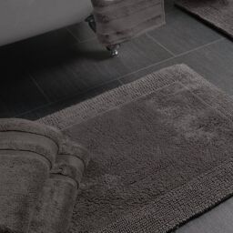 Allure Bath Fashions Elegance Reversible Heavyweight Bath Mat in Charcoal - thumbnail 2