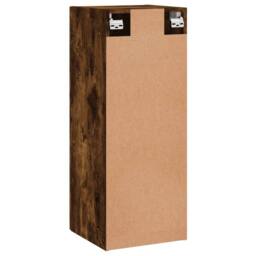 Berkfield Home Wall Mounted Cabinet Smoked Oak 34.5x34x90 cm in Brown - thumbnail 9