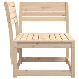 Berkfield Home Garden Sofa Corner 73x73x78 cm Solid Wood Pine in Natural - Size: 73 x 73 x 78 cm - thumbnail 5