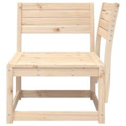Berkfield Home Garden Sofa Corner 73x73x78 cm Solid Wood Pine in Natural - Size: 73 x 73 x 78 cm - thumbnail 4