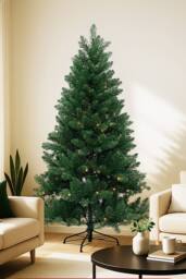 Neel Blue Nordic Christmas Tree, Pre-Lit Pine Xmas Tree, Warm White Leds in Green - Size: 4ft - thumbnail 5
