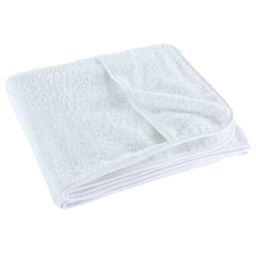 Berkfield Home Beach Towels 4 pcs White 60x135 cm Fabric 400 GSM - thumbnail 5