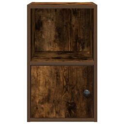 Berkfield Home Bookcase Smoked Oak 31x24x52 cm Engineered Wood in Brown - Size: 31 x 24 x 52 cm - thumbnail 5