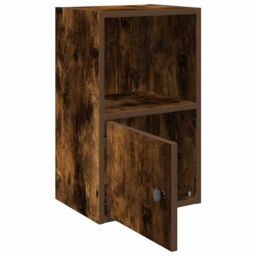 Berkfield Home Bookcase Smoked Oak 31x24x52 cm Engineered Wood in Brown - Size: 31 x 24 x 52 cm - thumbnail 4