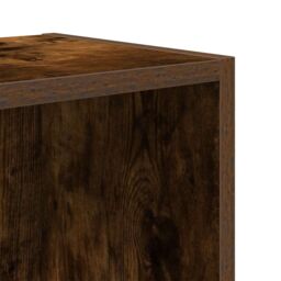 Berkfield Home Bookcase Smoked Oak 31x24x52 cm Engineered Wood in Brown - Size: 31 x 24 x 52 cm - thumbnail 9