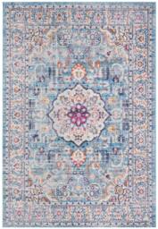 THE RUGS Marrakech Blue Medallion Large Area Rug & Runner Living Room 410 - Size: 200 cm x 290 cm - thumbnail 1