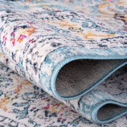 THE RUGS Marrakech Blue Medallion Large Area Rug & Runner Living Room 410 - Size: 200 cm x 290 cm - thumbnail 3