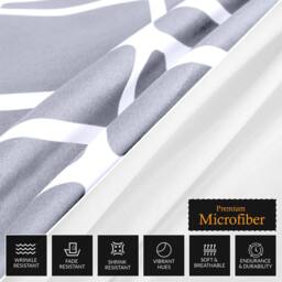 Pamposh Double Brushed Microfibre Duvet Cover Sets in Mid Grey - thumbnail 8