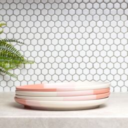 Royalford 16 Piece Stoneware Dinner Set Microwave Dishwasher Safe in Pink - thumbnail 8