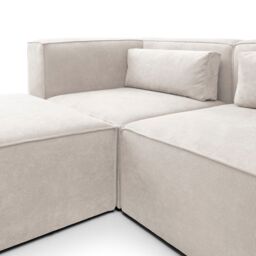 Abakus Direct Doris Large Reversible Corner Sofa with High-Density Foam Available in 6 Colours in White - thumbnail 8