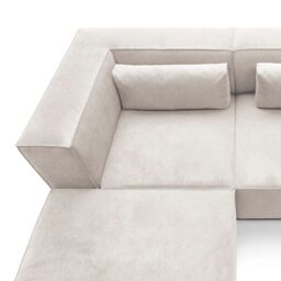 Abakus Direct Doris Large Reversible Corner Sofa with High-Density Foam Available in 6 Colours in White - thumbnail 9