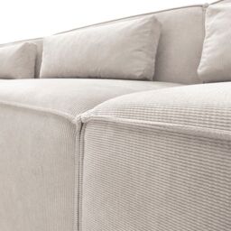 Abakus Direct Doris Large Reversible Corner Sofa with High-Density Foam Available in 6 Colours in White - thumbnail 7