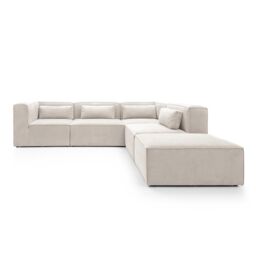 Abakus Direct Doris Large Reversible Corner Sofa with High-Density Foam Available in 6 Colours in White