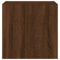 Berkfield Home TV Wall Cabinet with LED Lights Brown Oak 40.5x35x40 cm - thumbnail 9