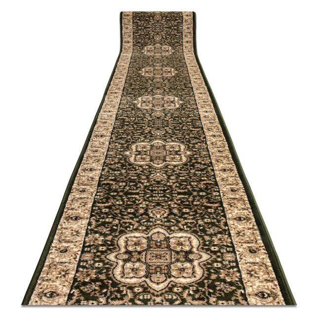 RugsX Heat-Set Royal Runner in Green - Size: 100 cm x 310 cm - image 1