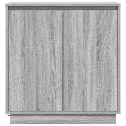 Berkfield Home Sideboard with LED in Grey Sonoma - 71 x 34.5 x 75 cm, Made of Engineered Wood - Size: 71 x 34.5 x 75 cm - thumbnail 7
