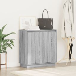Berkfield Home Sideboard with LED in Grey Sonoma - 71 x 34.5 x 75 cm, Made of Engineered Wood - Size: 71 x 34.5 x 75 cm - thumbnail 5