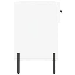 Berkfield Home Shoe Bench White 102x35x55 cm Engineered Wood - Size: 102 x 35 x 55 cm - thumbnail 7