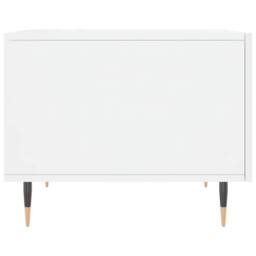Berkfield Home Coffee Table High Gloss White 50x50x40 cm Engineered Wood - Size: 50 x 50 x 40 cm - thumbnail 7